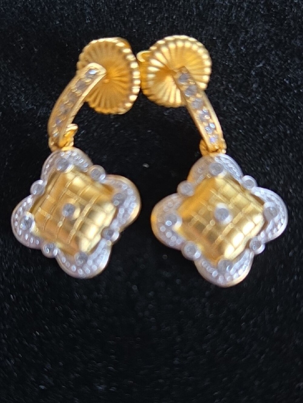 Freida Rothman Clover Drop Earrings - Picture 6 of 10